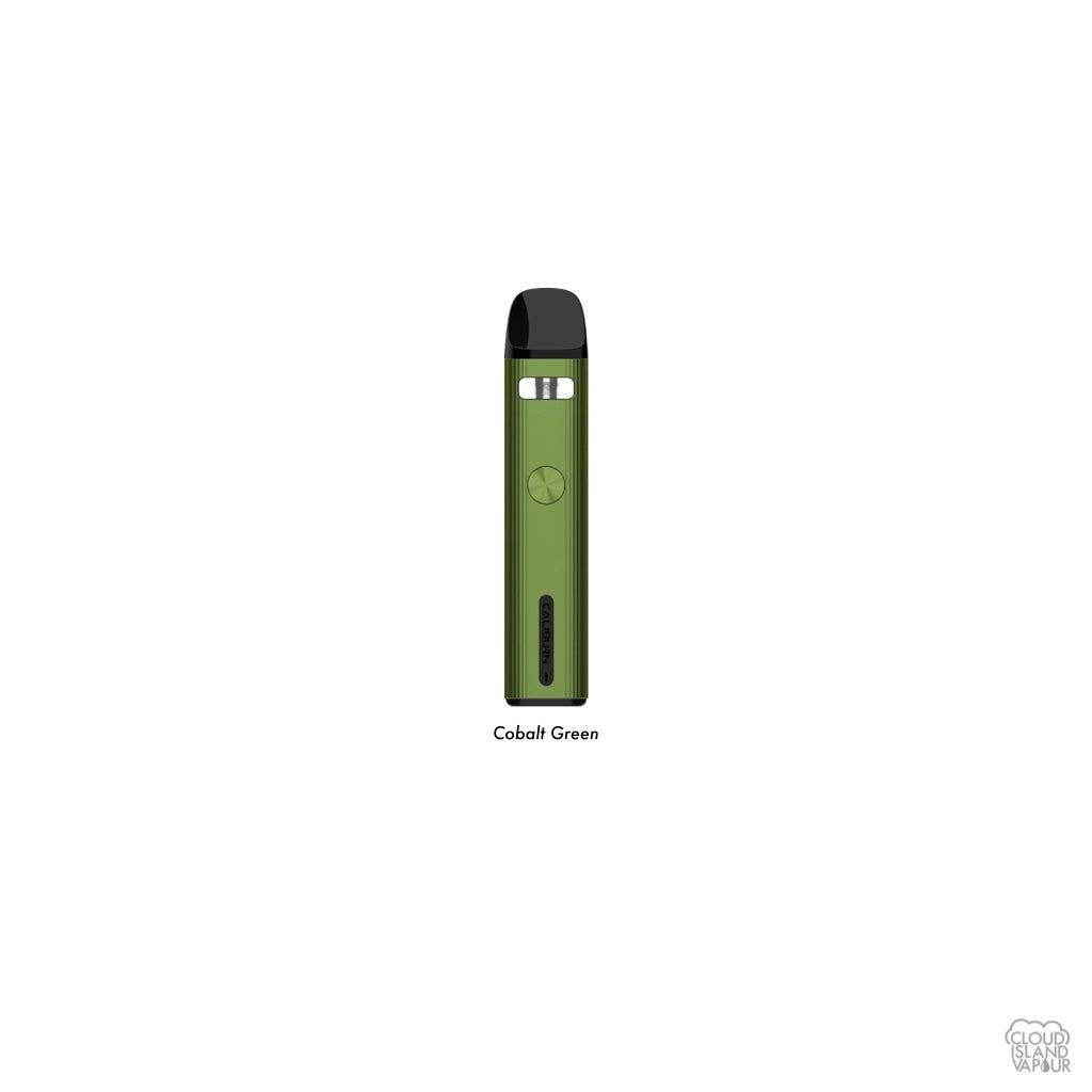 UWELL Caliburn G2 Pod system vape device in the color Cobalt Green