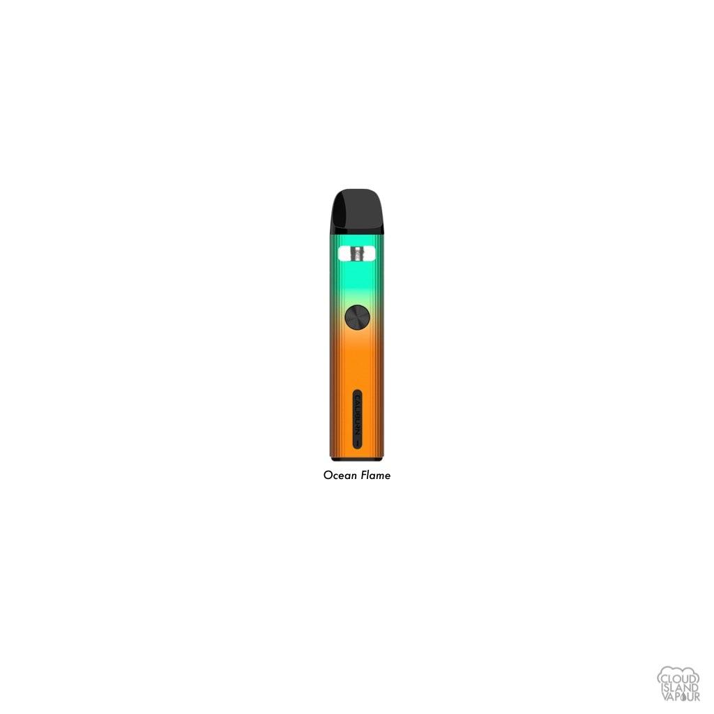 UWELL Caliburn G2 Pod system vape device in the color Ocean Flame - Green Orange