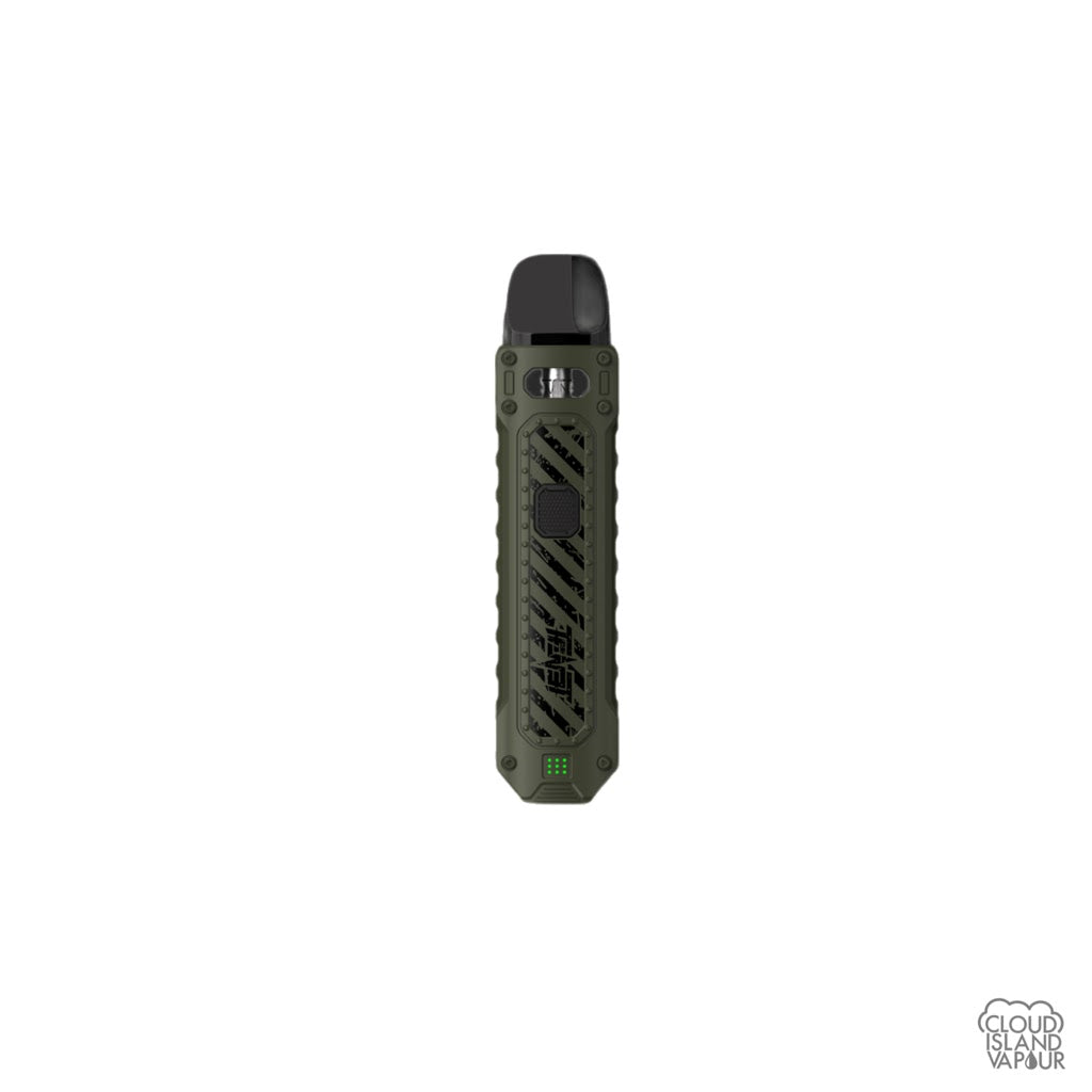 UWELL Caliburn Tenet vape system device in the color Olive Green