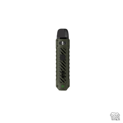 UWELL Caliburn Tenet vape system device in the color Olive Green