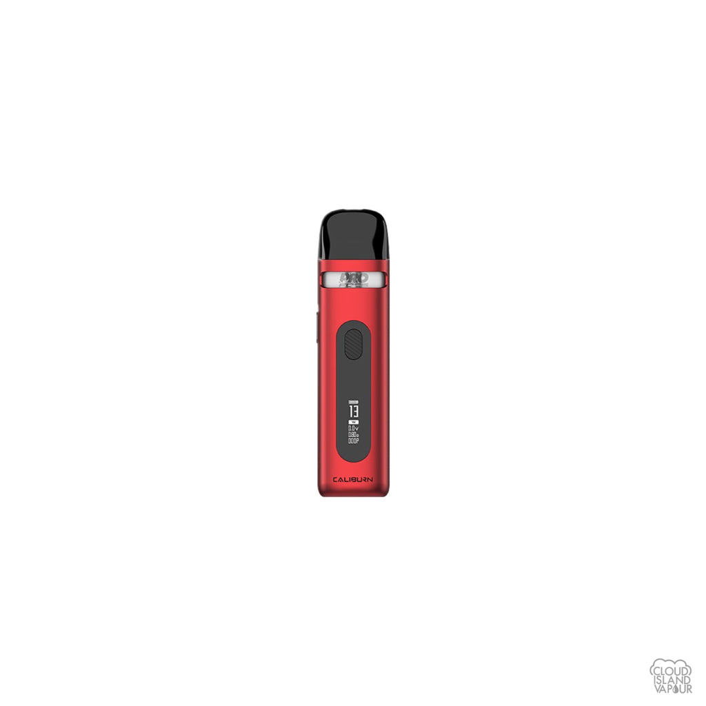 UWELL Caliburn X Pod system vape in the colour Ribbon Red