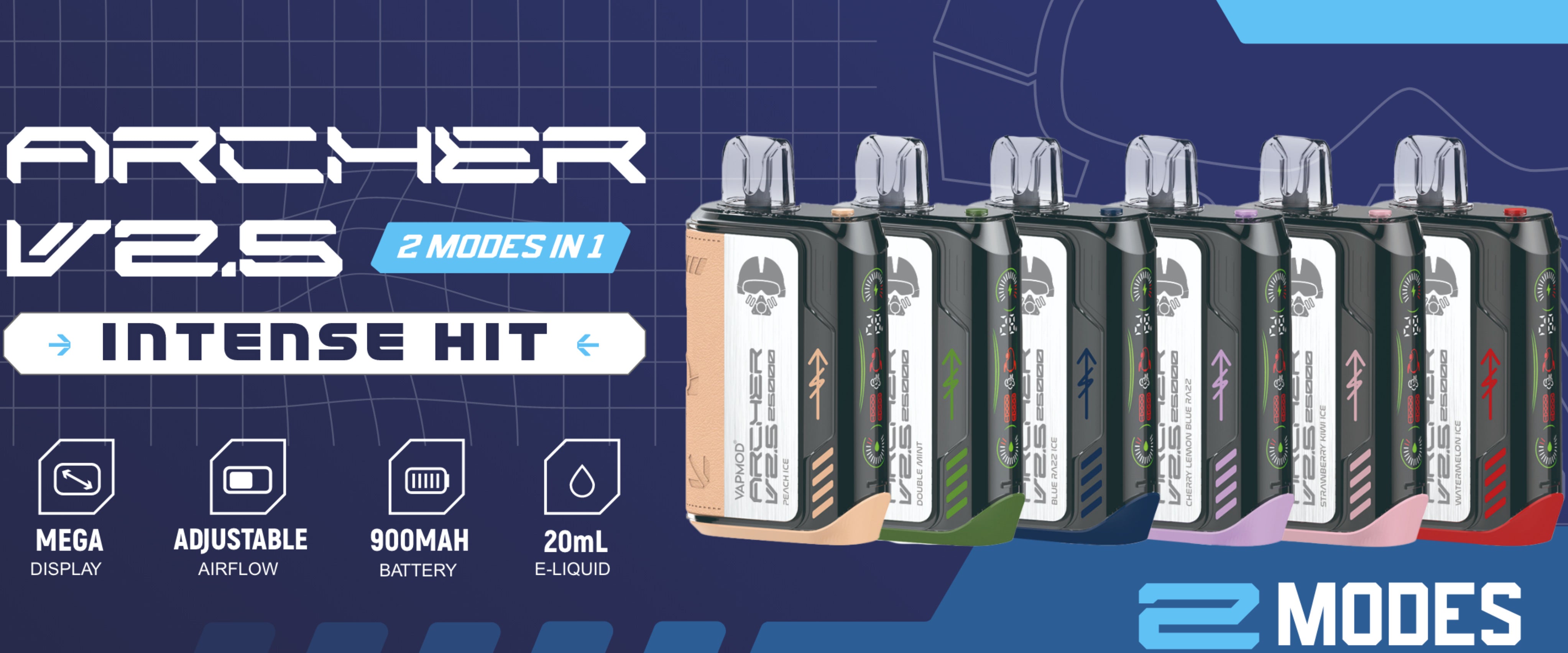 VAPMOD ARCHER V2.5 25000 Puffs Disposable Vape Banner