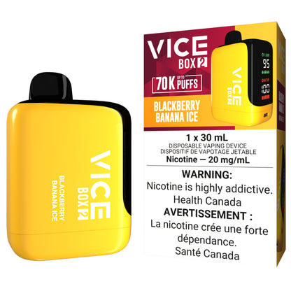 VICE BOX 2 70K Disposable Vape Blackberry Banana Ice