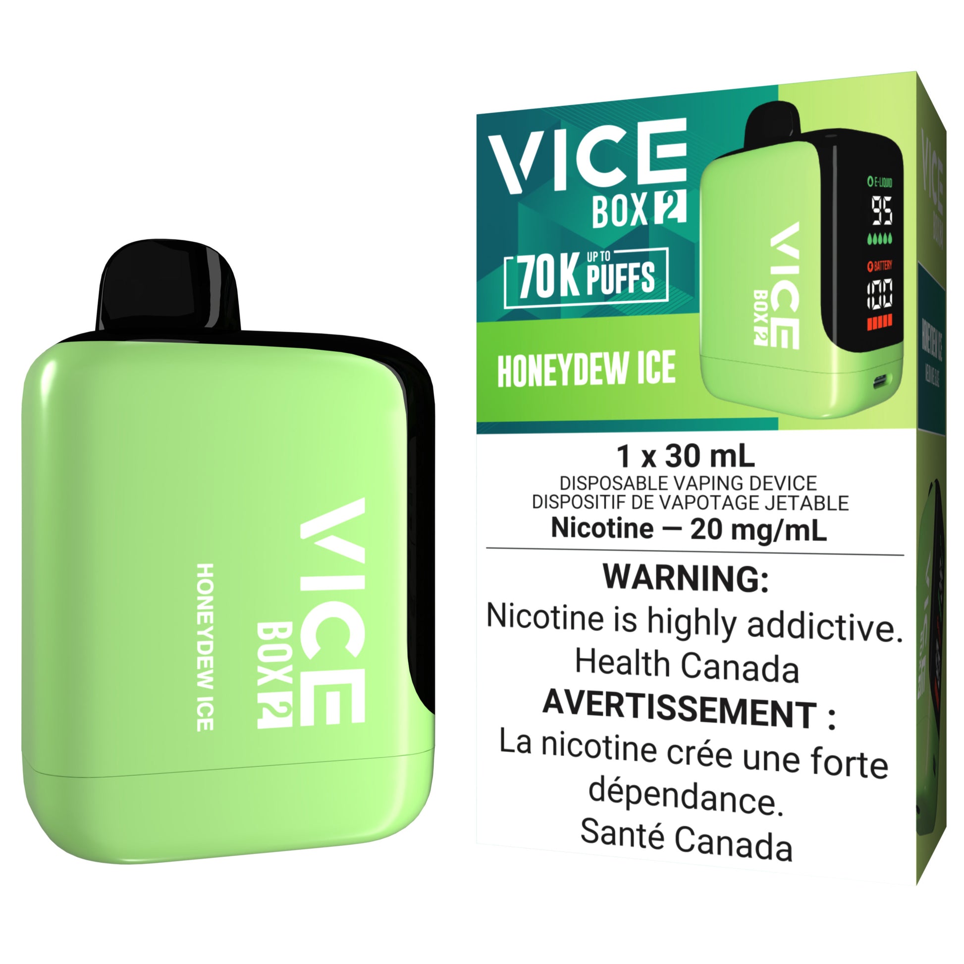 VICE BOX 2 70K Disposable Vape Honeydew Ice