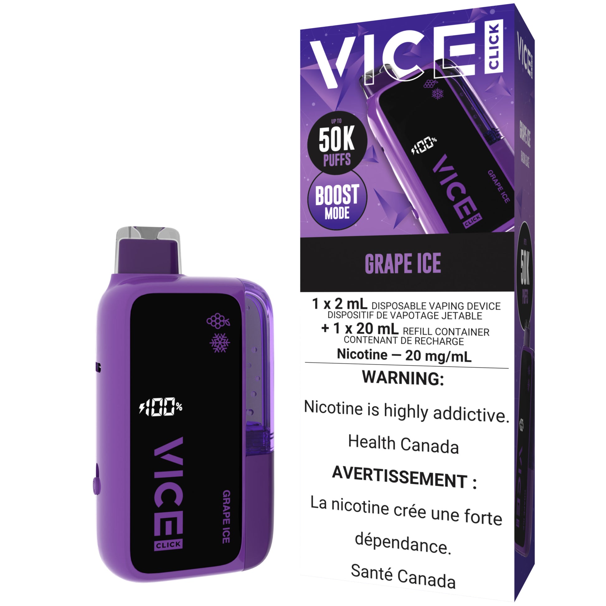 VICE CLICK Disposable Grape Ice