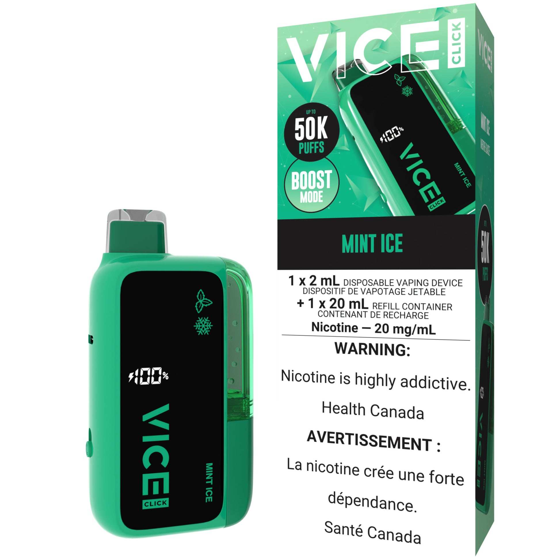 VICE CLICK Disposable Mint Ice