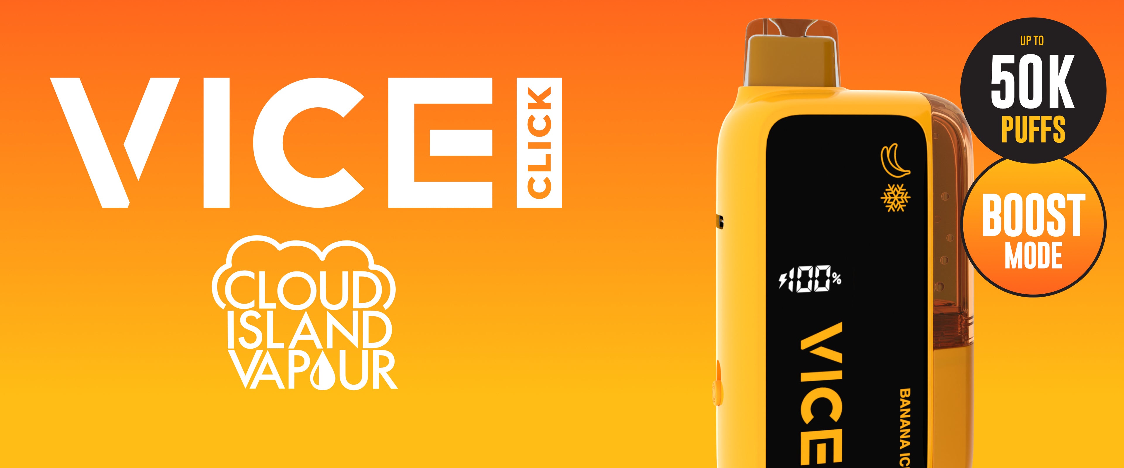 VICE CLICK Disposable Vape Banner