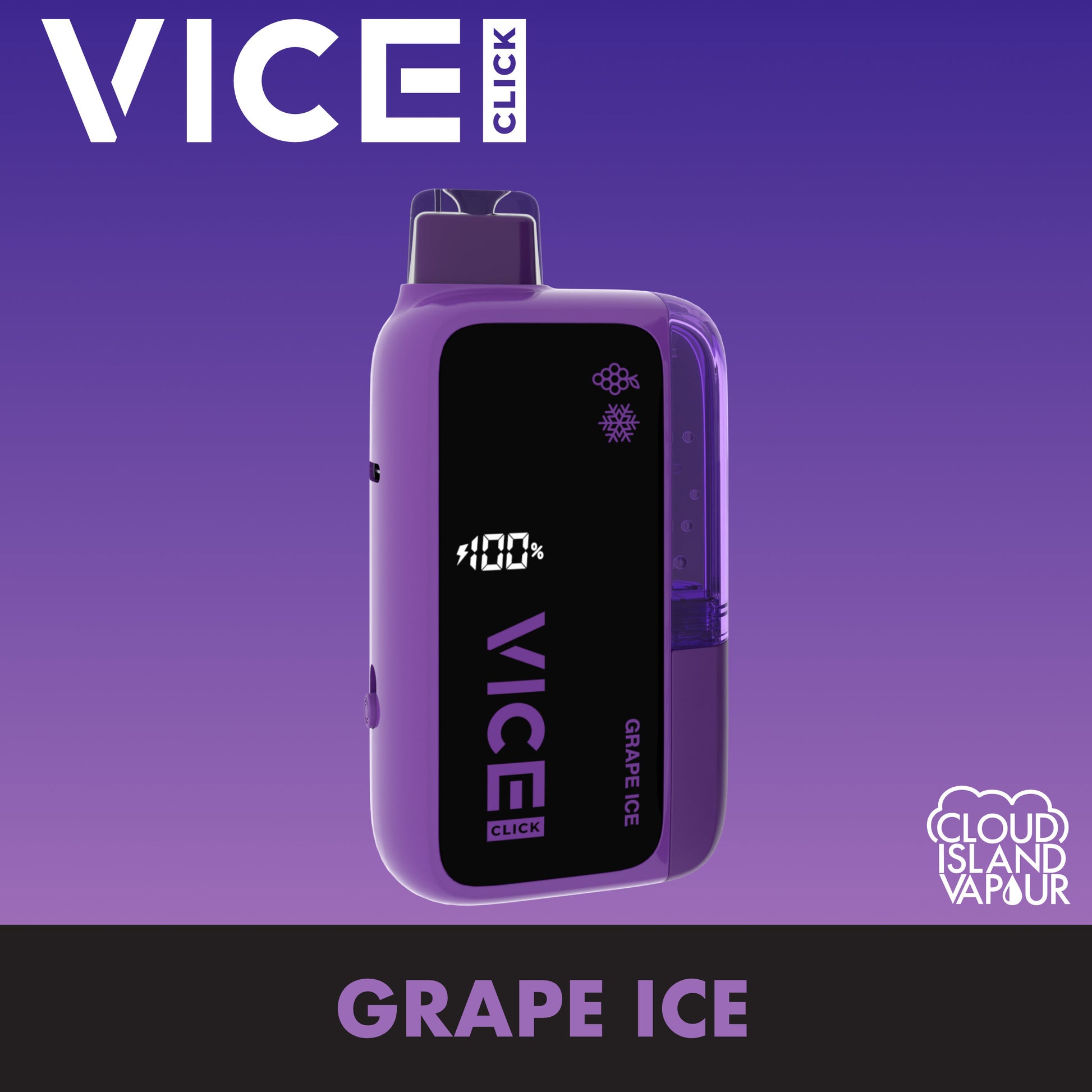 VICE CLICK Disposable Vape Grape Ice