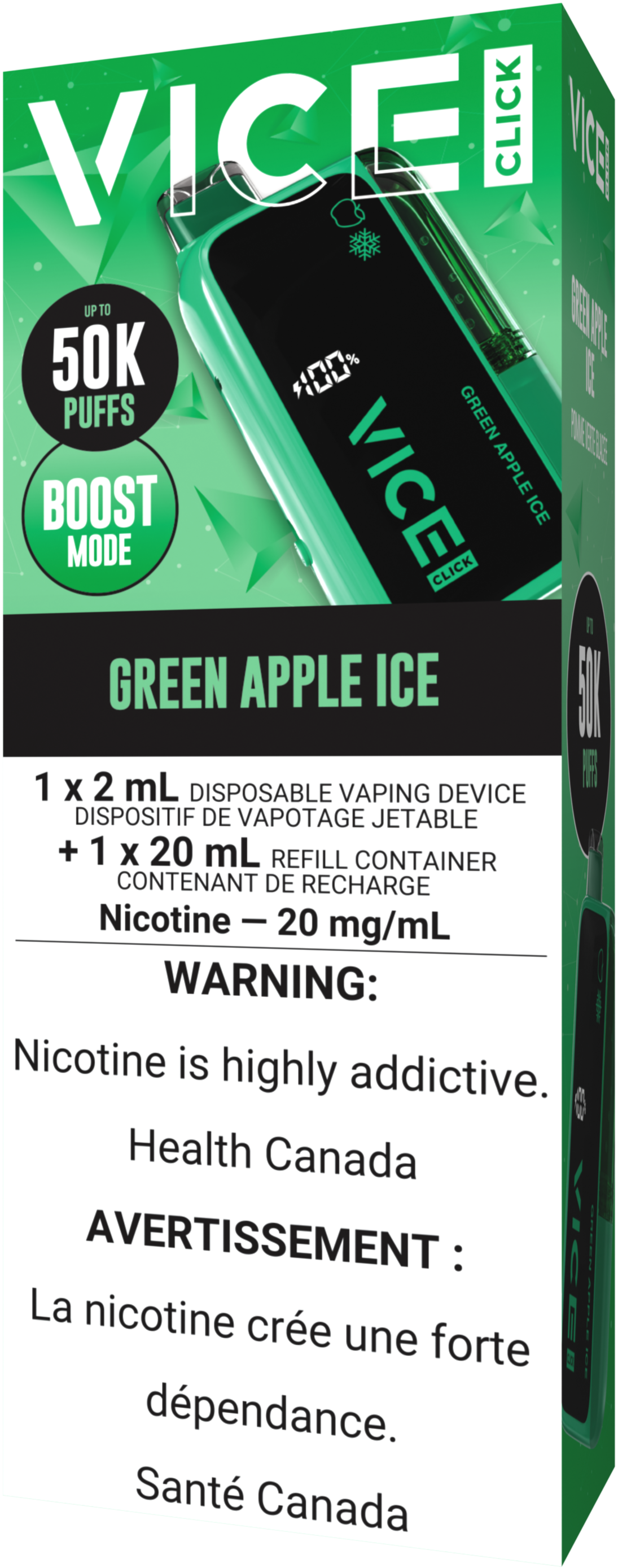 VICE CLICK Green Apple Ice