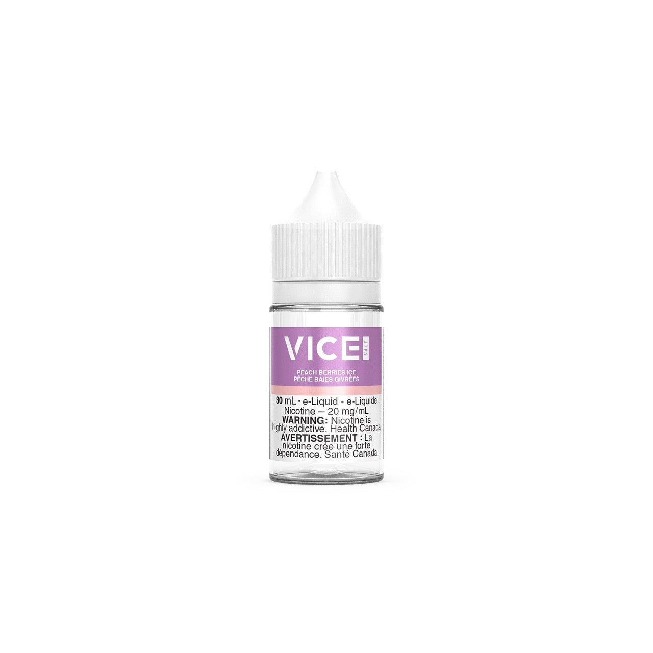 VICE Salt Nic Ejuice 30ml bottle flavour Peach Berries Ice