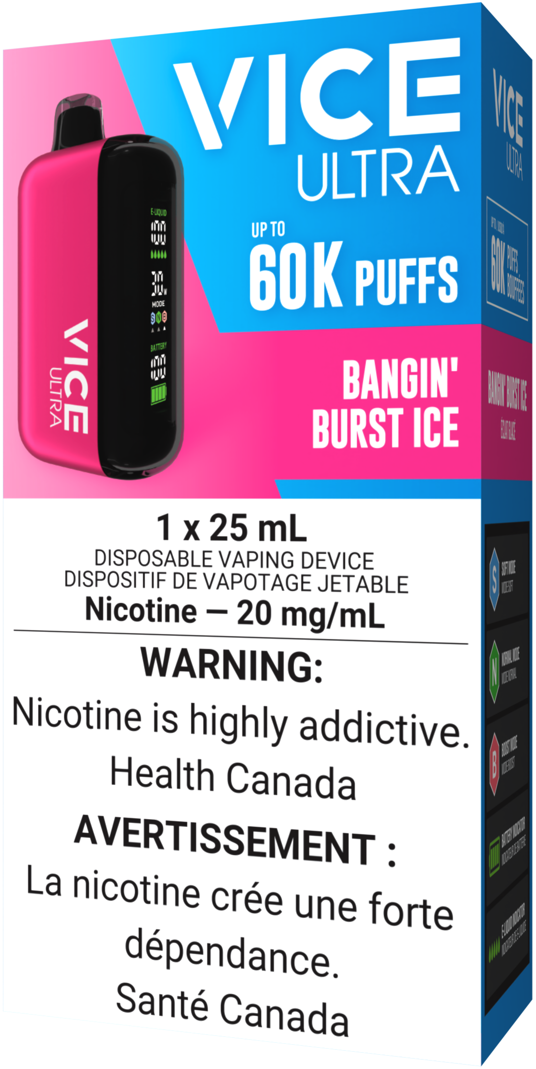 VICE ULTRA 60K Disposable Bangin' Burst Ice