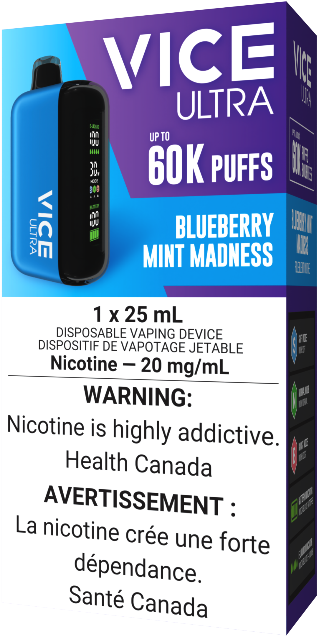 VICE ULTRA 60K Disposable Blueberry Mint Madness