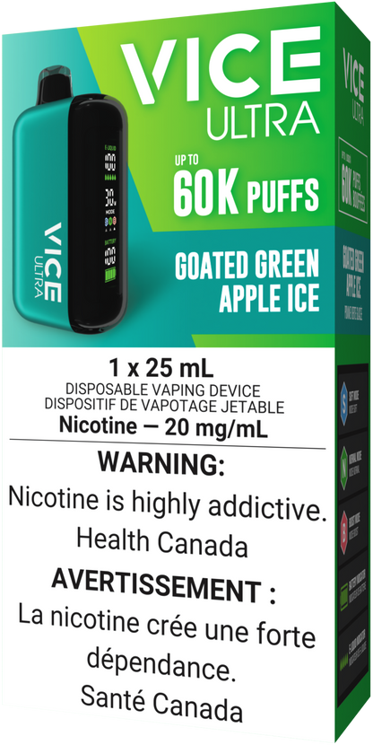 VICE ULTRA 60K Disposable Goated Green Apple Ice