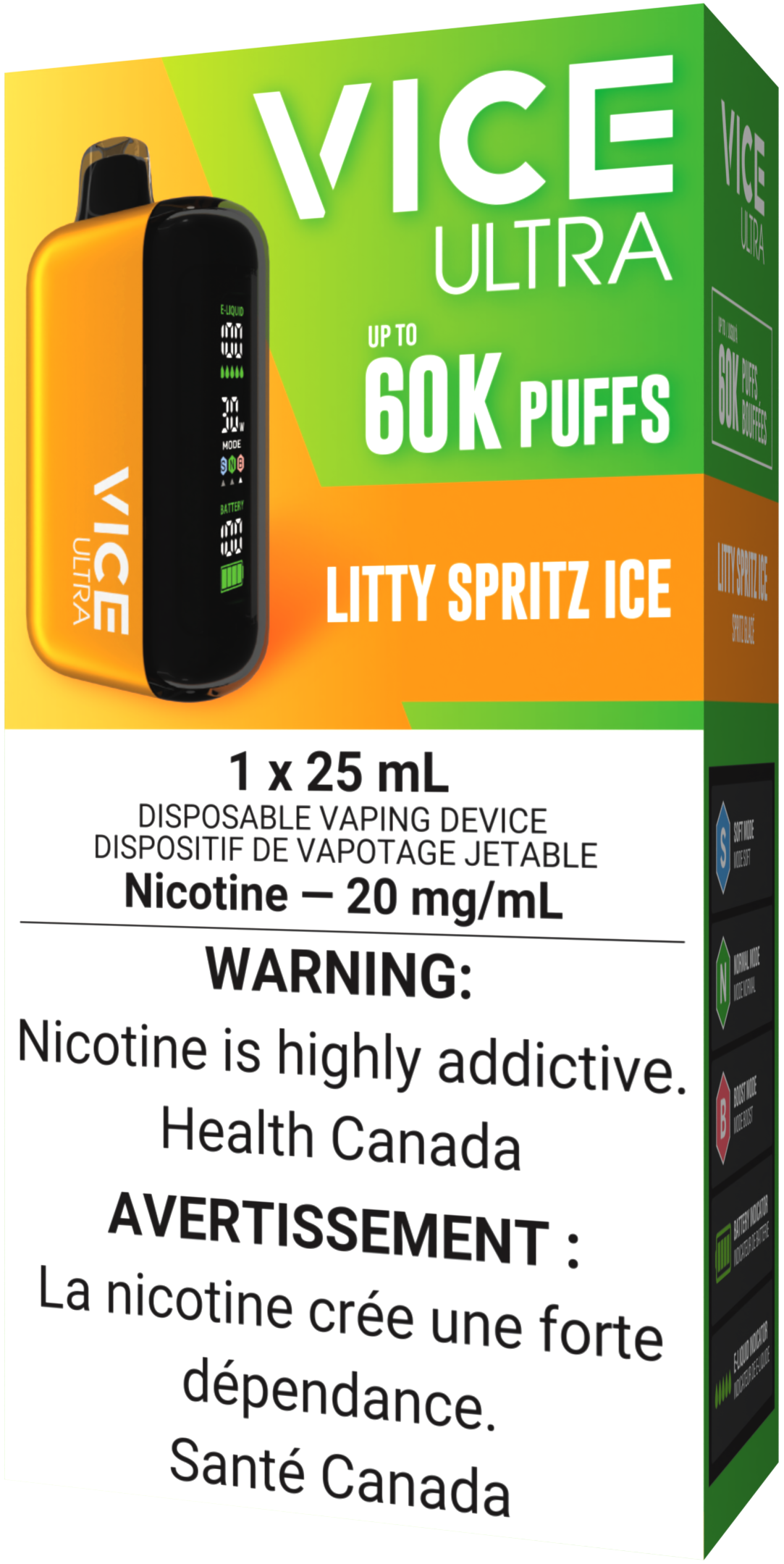 VICE ULTRA 60K Disposable Litty Spritz Ice