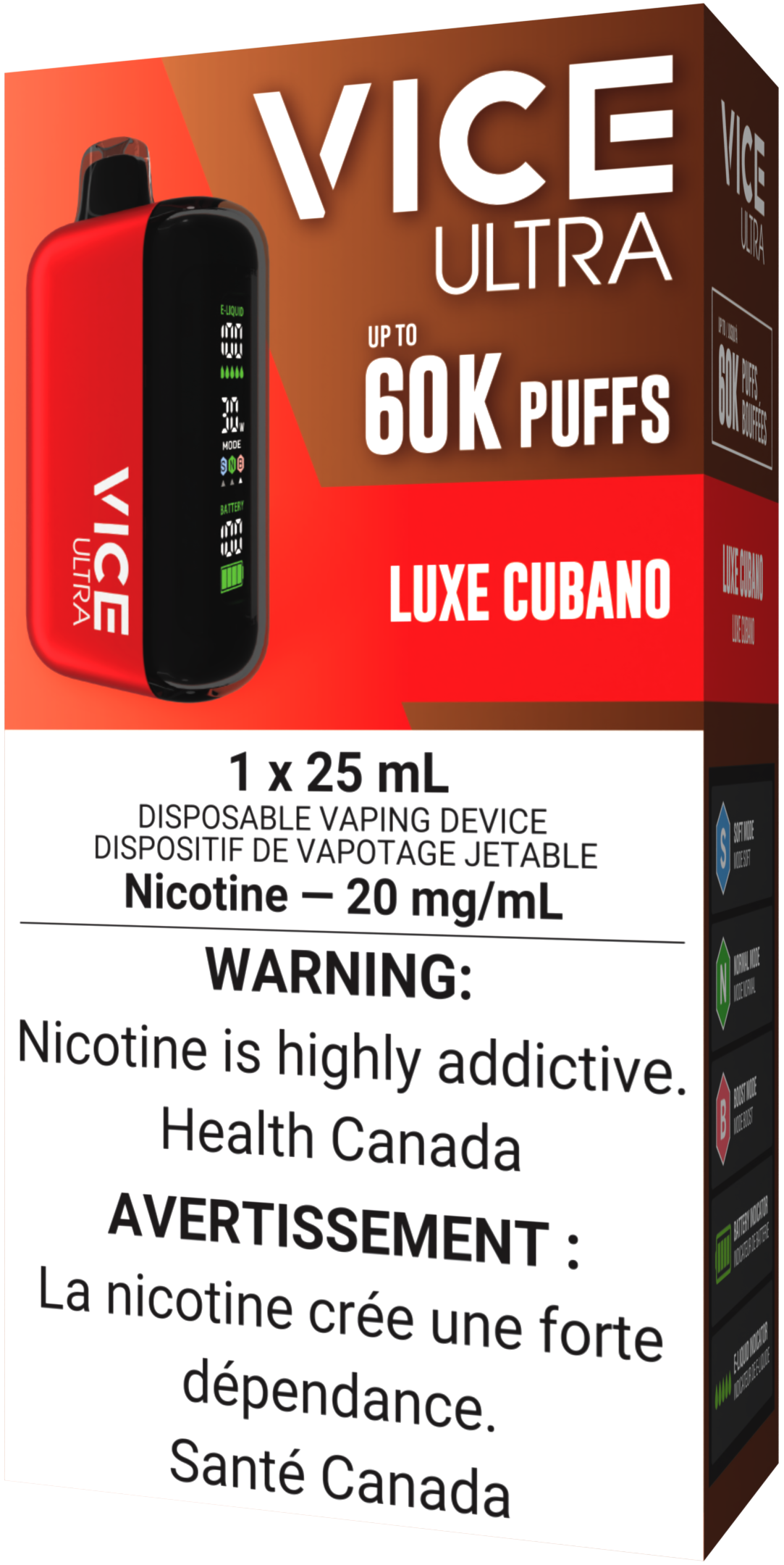 VICE ULTRA 60K Disposable Luxe Cubano