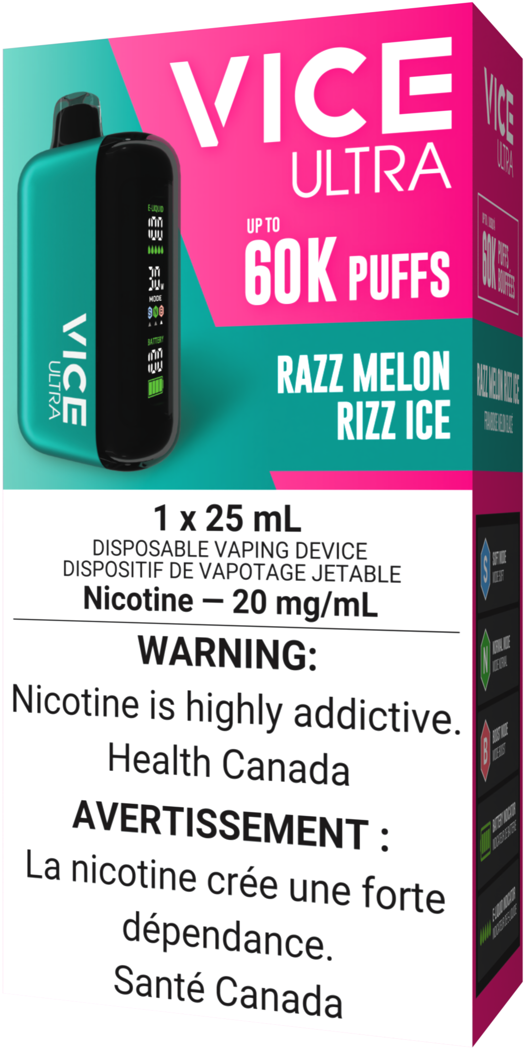 VICE ULTRA 60K Disposable Razz Melon Rizz Ice