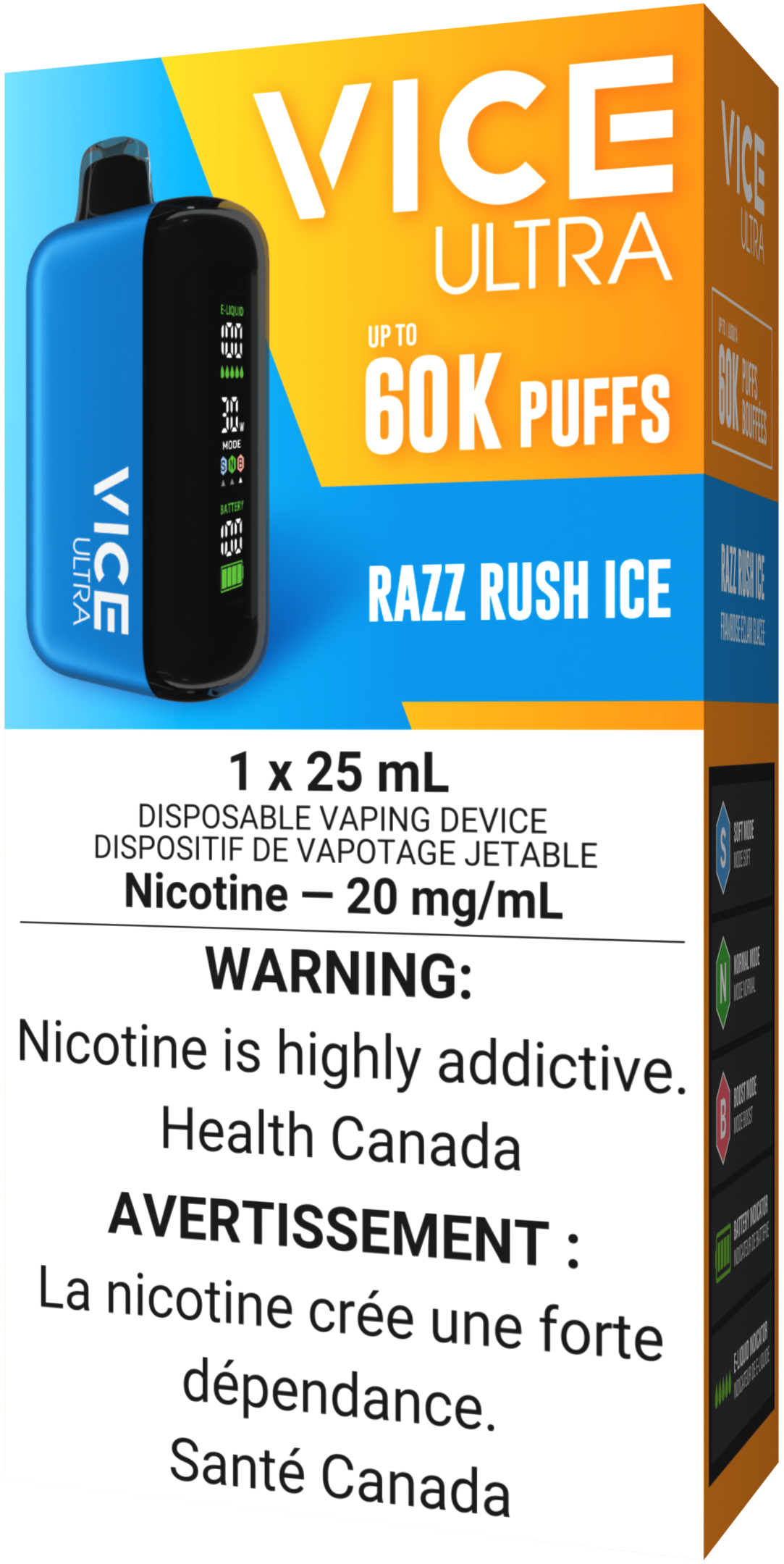 VICE ULTRA 60K Disposable Razz Rush Ice