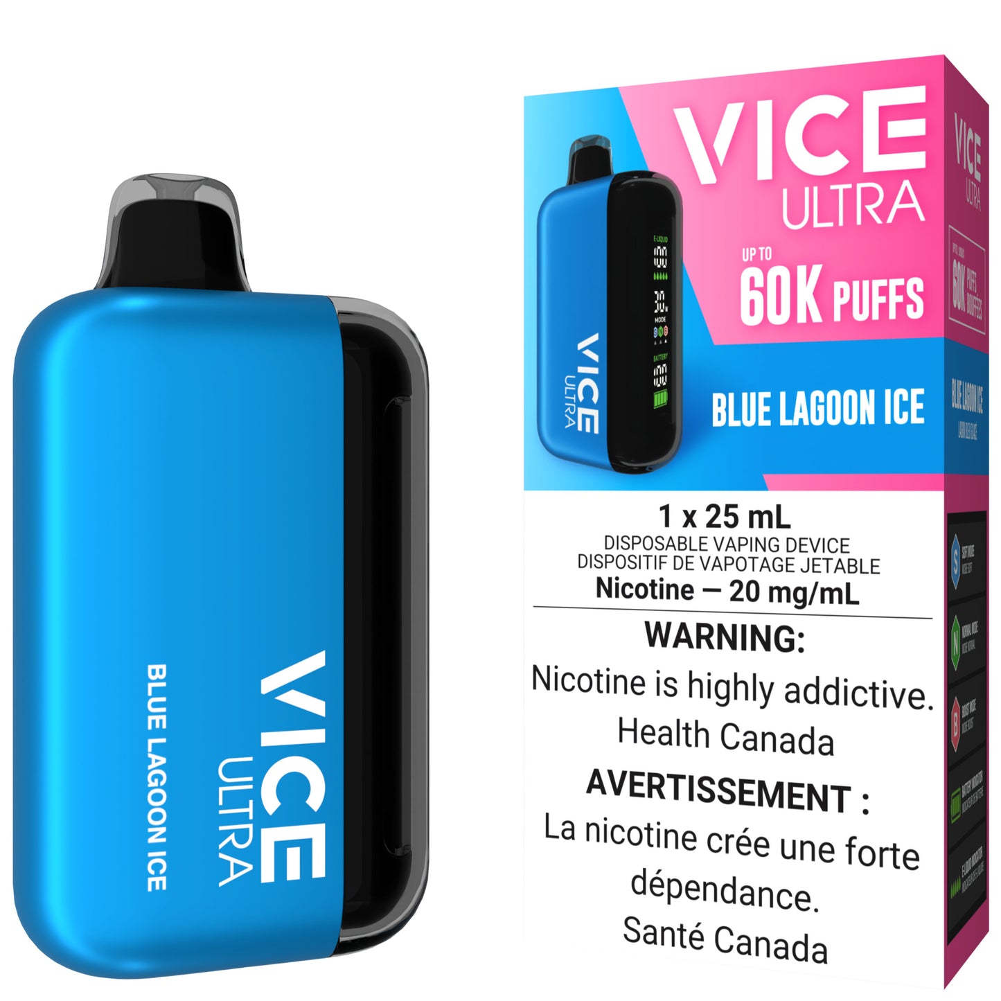 VICE ULTRA 60K Disposable Vape Blue Lagoon Ice