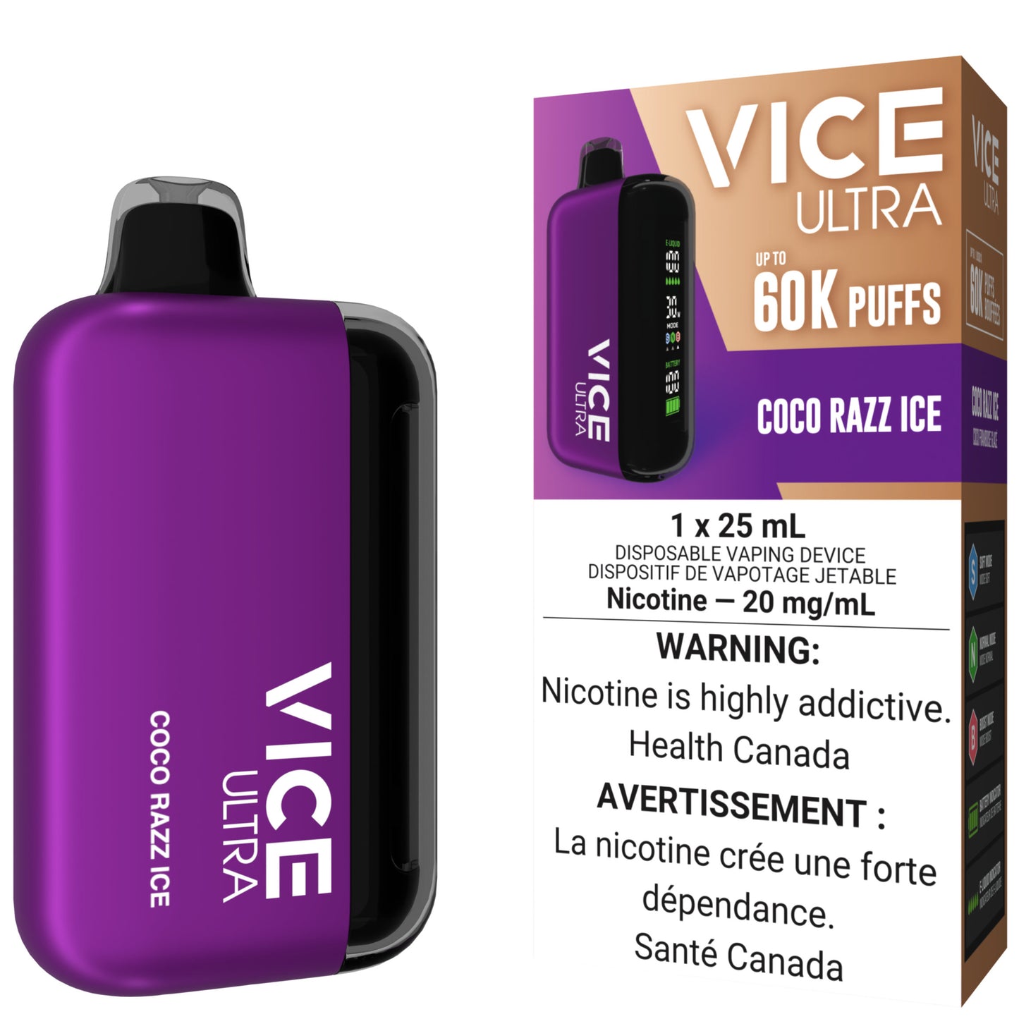 VICE ULTRA 60K Disposable Vape Coco Razz Ice