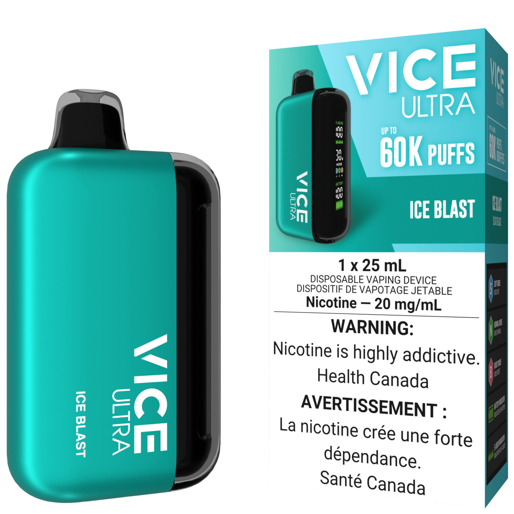 VICE ULTRA 60K Disposable Vape Ice Blast