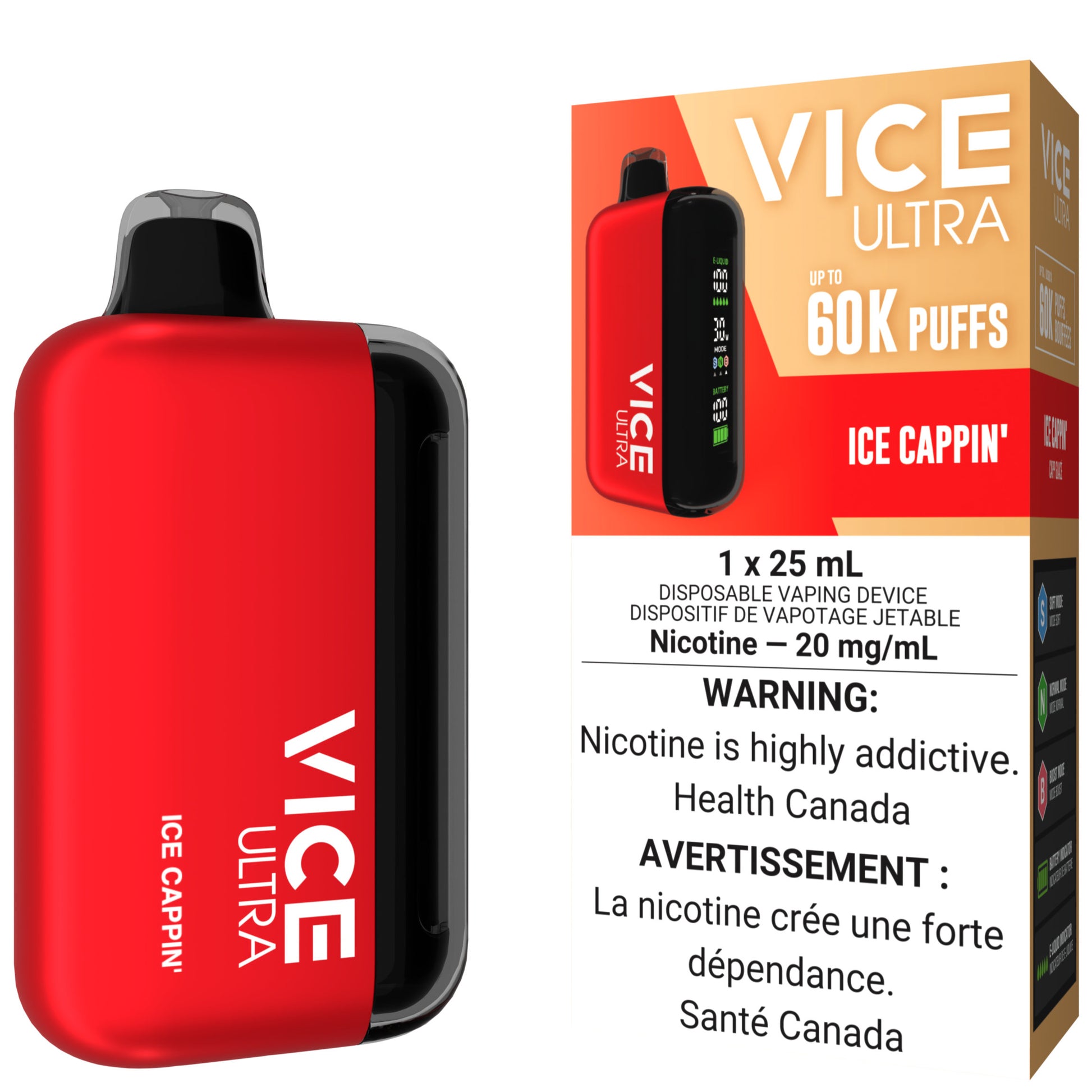 VICE ULTRA 60K Disposable Vape Ice Cappin'