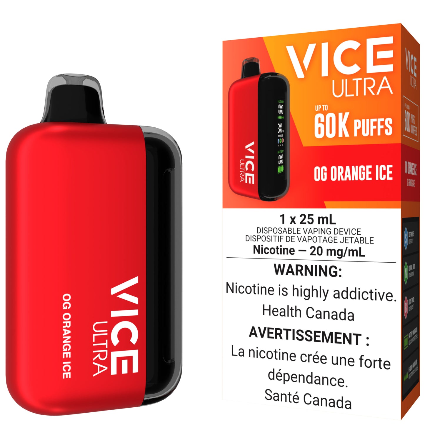 VICE ULTRA 60K Disposable Vape Og Orange Ice