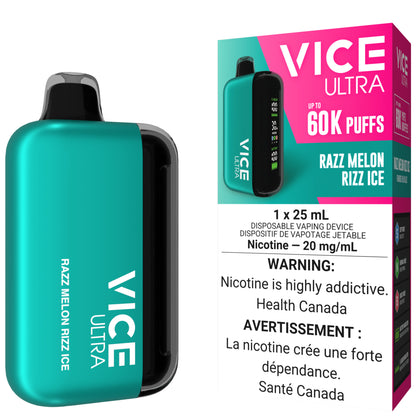 VICE ULTRA 60K Disposable Vape Razz Melon Rizz Ice