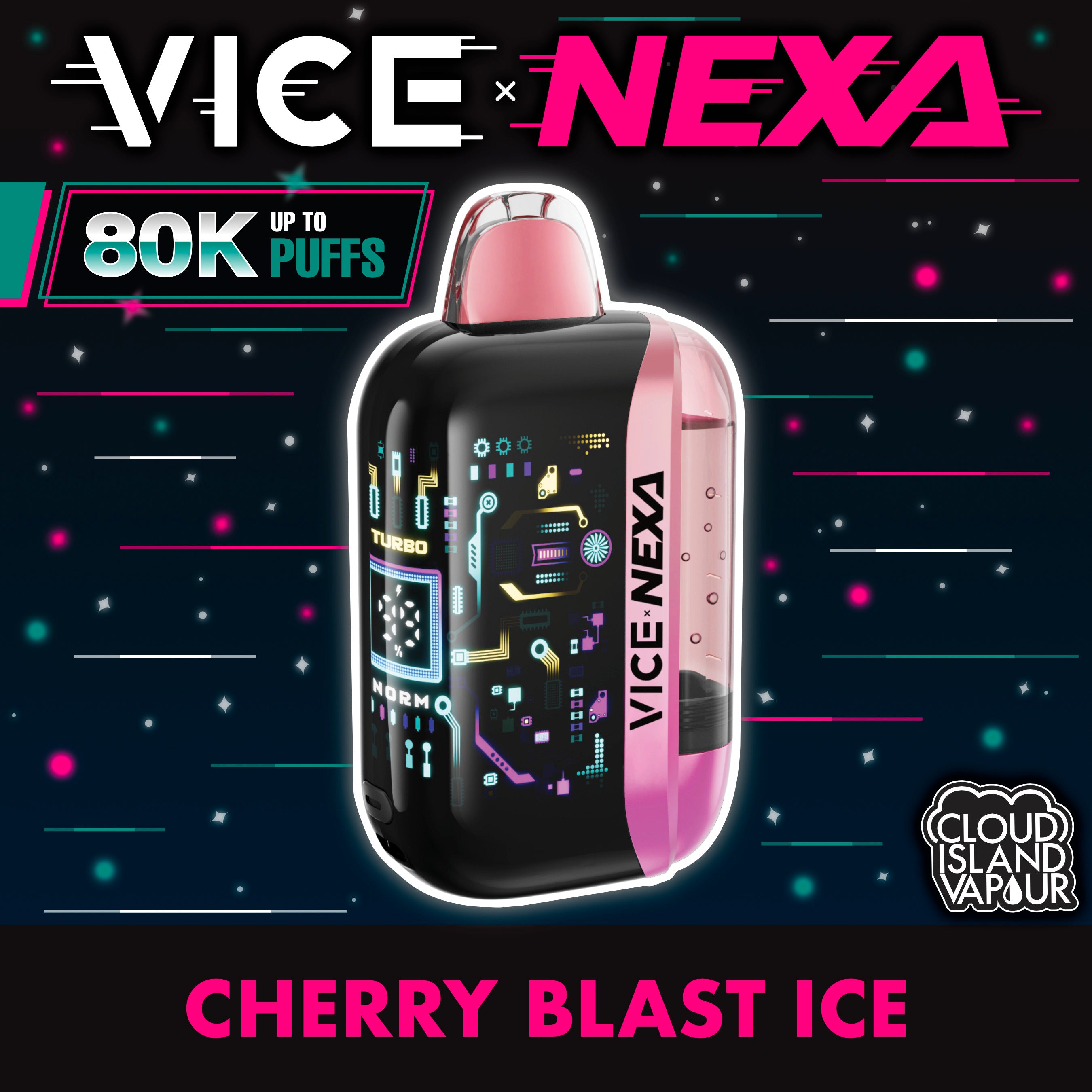 VICE X NEXA Disposable Vape - Cherry Blast Ice – Cloud Island Vapour