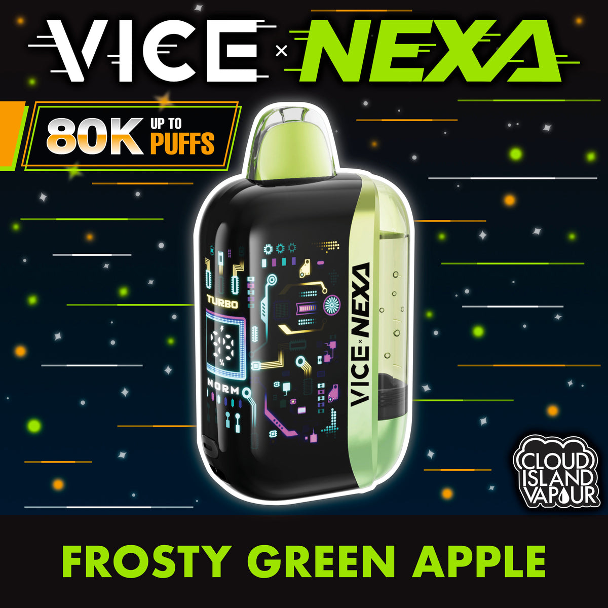 VICE X NEXA Frosty Green Apple