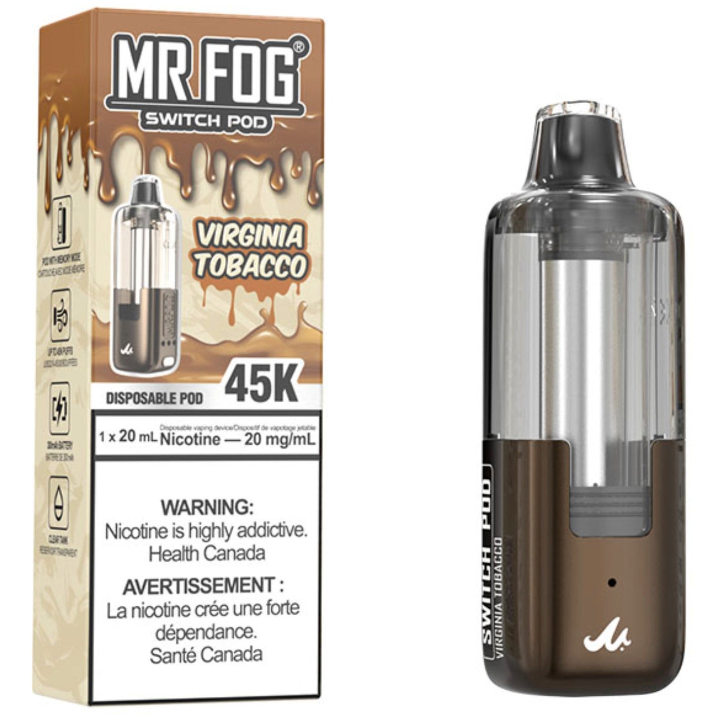 Virginia Tobacco MR FOG SWITCH POD Pod Pack