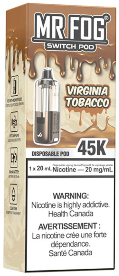 Virginia Tobacco MR FOG SWITCH POD Pod Package