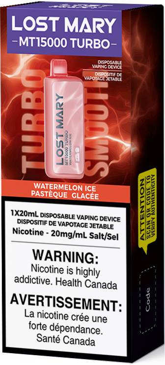 Watermelon Ice LOST MARY MT15000 TURBO Vape