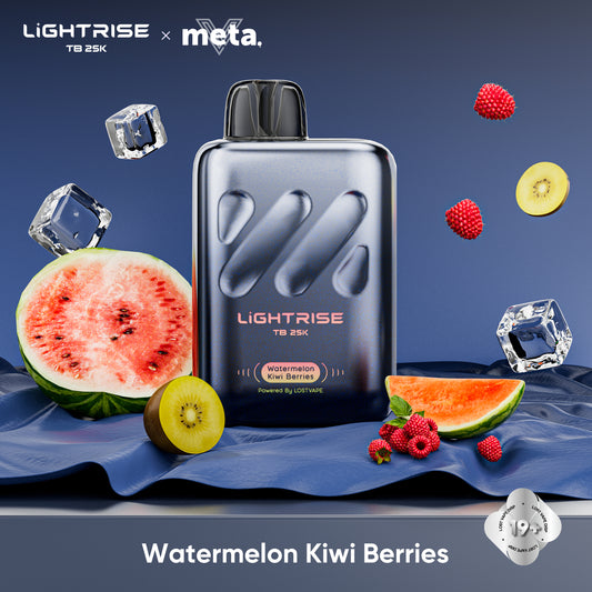 Watermelon Kiwi Berries Lost Vape Lightrise TB 25K Disposable Vape 25000 Puffs