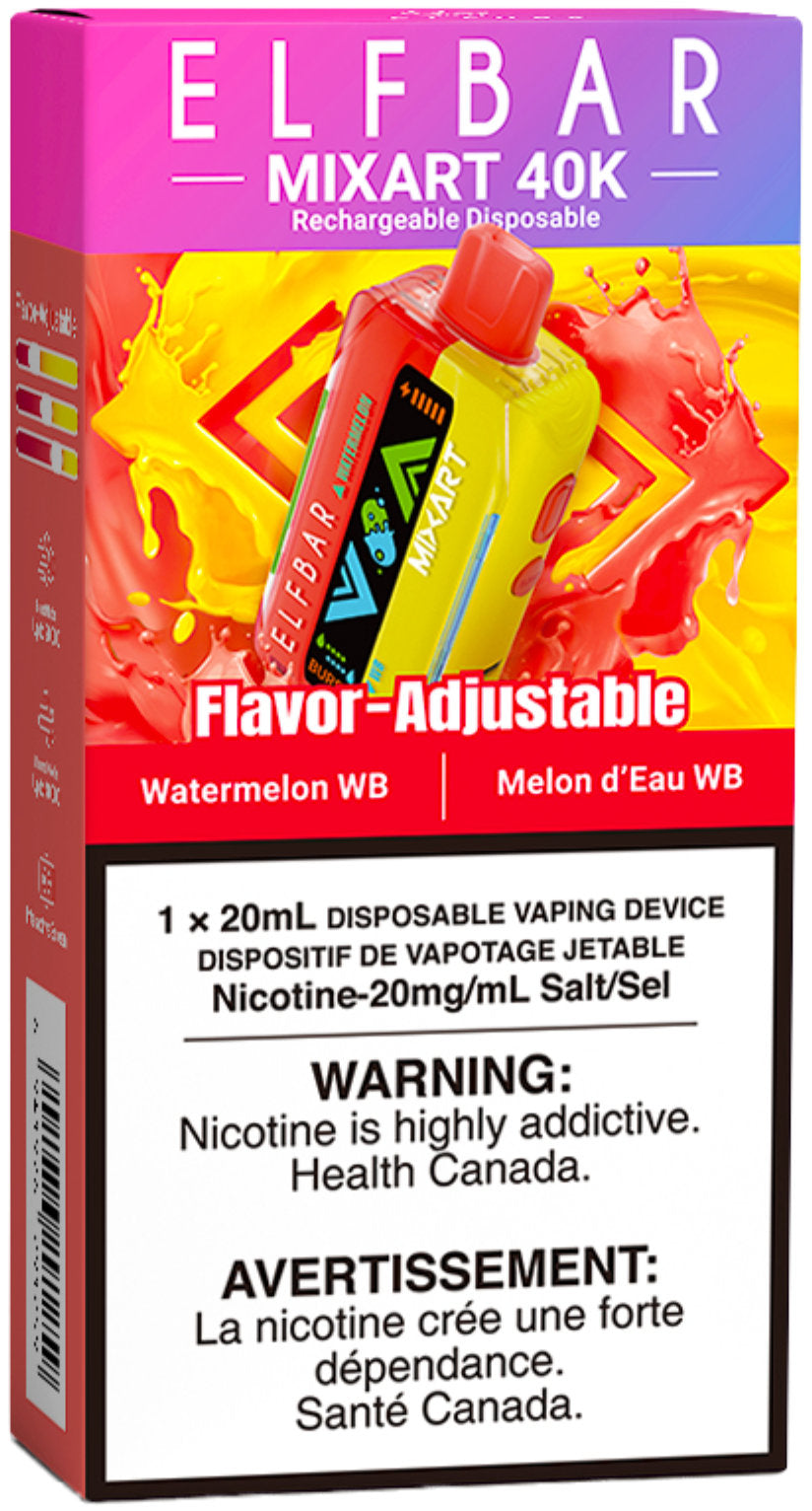Watermelon WB ELF BAR MIXART 40K Disposable