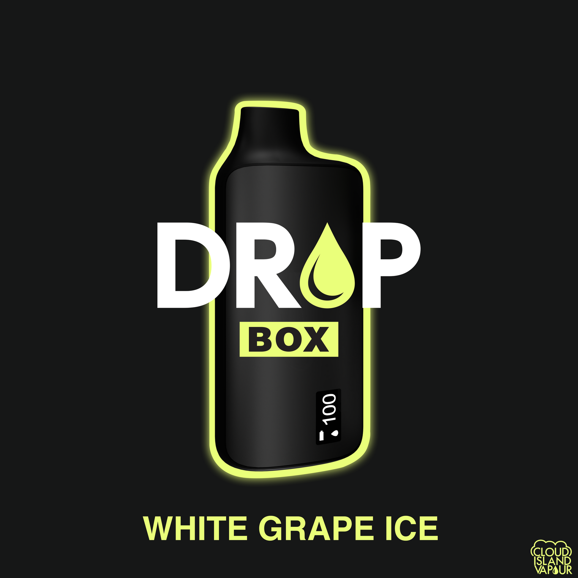 Drop Box 8500 Disposable - White Grape Ice Cloud Island Vapour Drop Box 8500 Disposable - White Grape Ice Cloud Island Vapour