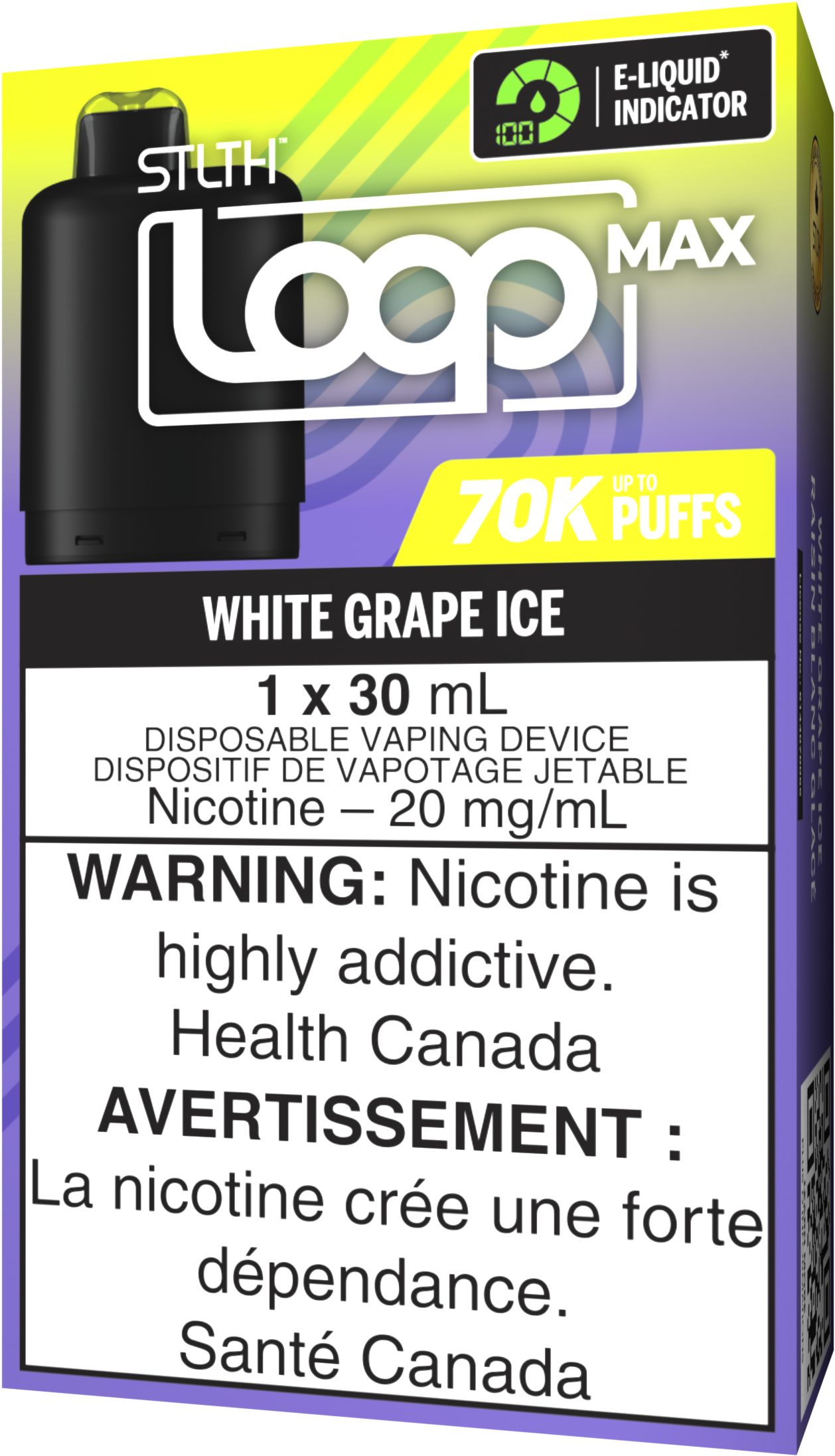 White Grape Ice STLTH LOOP MAX Pod Pack