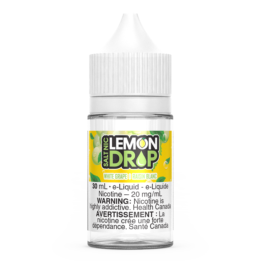 White Grape LEMON DROP Salt Nic Vape Juice E-Liquid 30mL