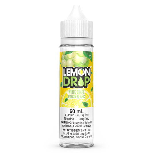 White Grape LEMON DROP Vape Juice E-Liquid 60mL Freebase