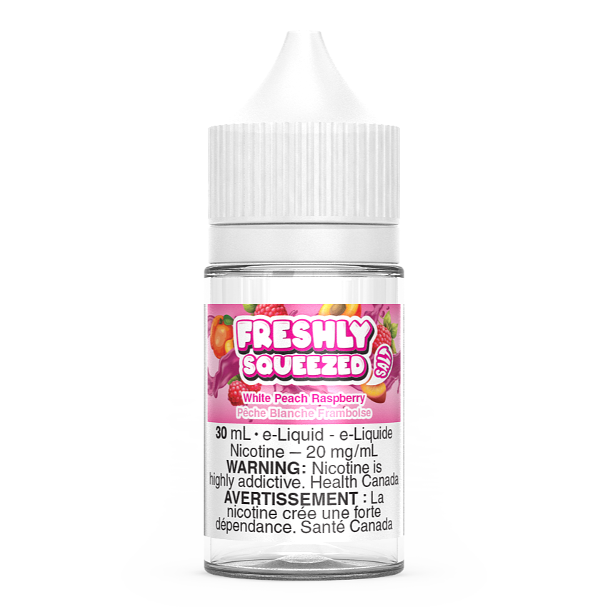 White Peach Raspberry Freshly Squeezed Salt Nic E-Liquid