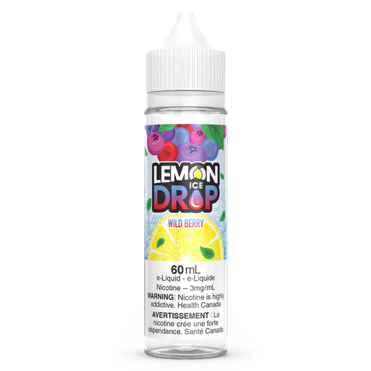 Wild Berry LEMON DROP ICE Vape Juice E-Liquid 60mL Freebase