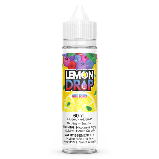 Wild Berry LEMON DROP Vape Juice E-Liquid 60mL Freebase