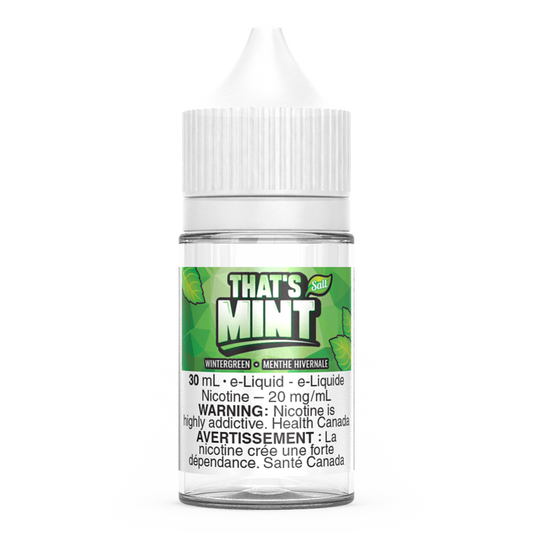 Wintergreen Thats Mint Salt Nic Vape Juice