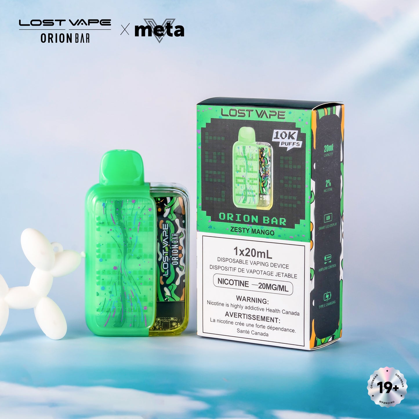 Zesty Mango Lost Vape Orion Bar 10000 Disposable Vape