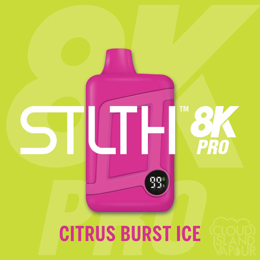 STLTH 8K Pro Disposable Vape flavour Citrus Burst Ice