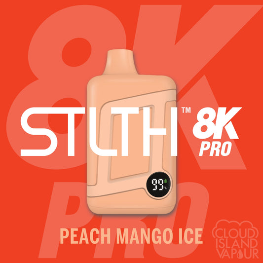 STLTH 8K Pro Disposable Vape flavour Peach Mango Ice