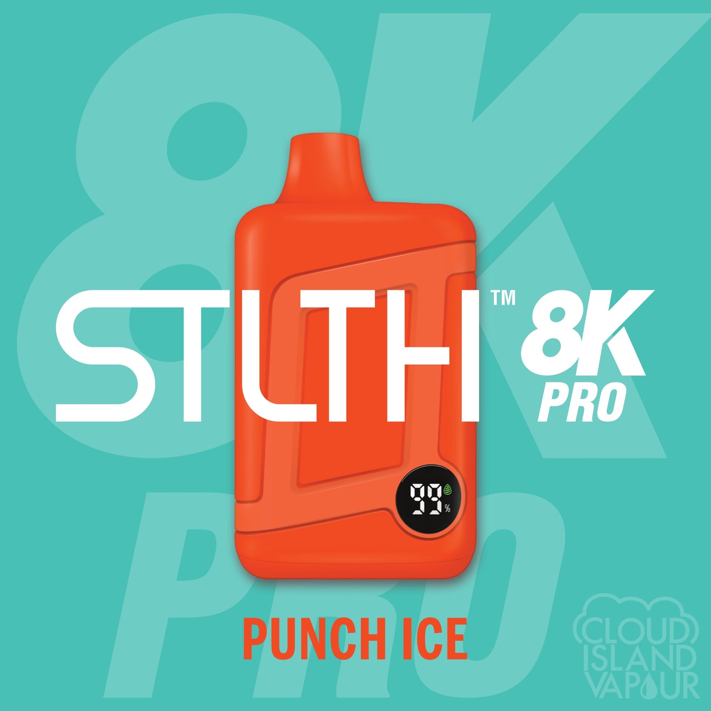 STLTH 8K Pro Disposable Vape flavour Punch Ice