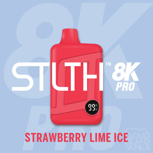 STLTH 8K Pro Disposable Vape flavour Strawberry Lime Ice 