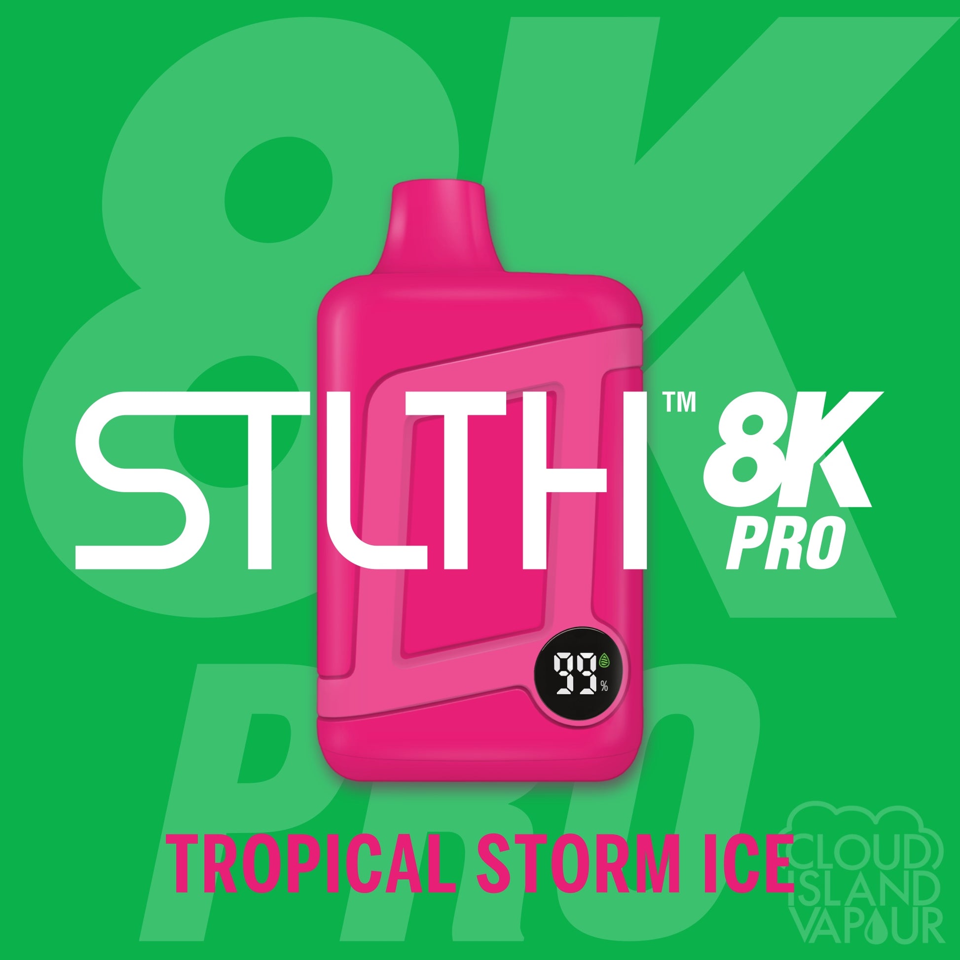 STLTH 8K PRO Disposable Vape - Tropical Storm Ice Cloud Island Vapour STLTH 8K PRO Disposable Vape - Tropical Storm Ice Cloud Island Vapour