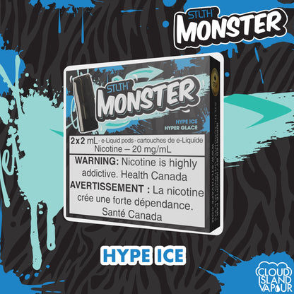 STLTH Monster Pod Package flavour Hype Ice